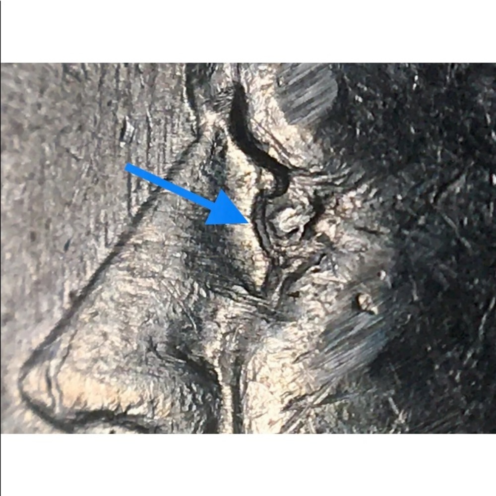 RARE Double Profile Obverse Error 1979 Kennedy 1/2